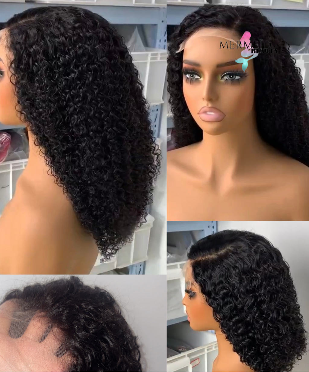 Perruque sans colle Jerry Curly « Baddie »