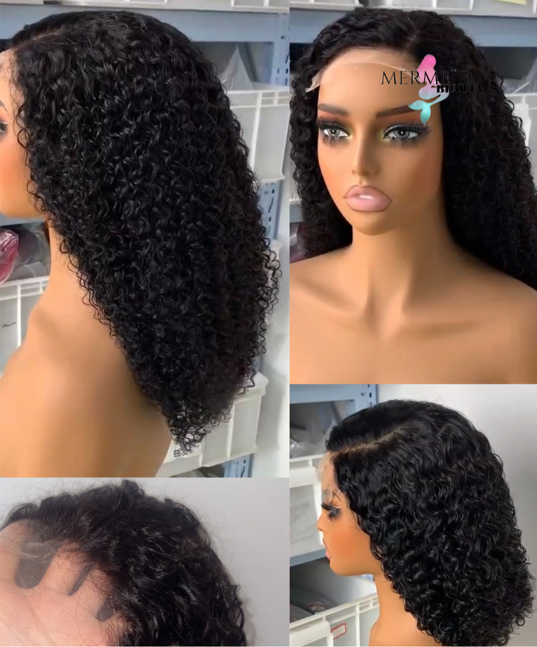 Perruque sans colle Jerry Curly « Baddie »