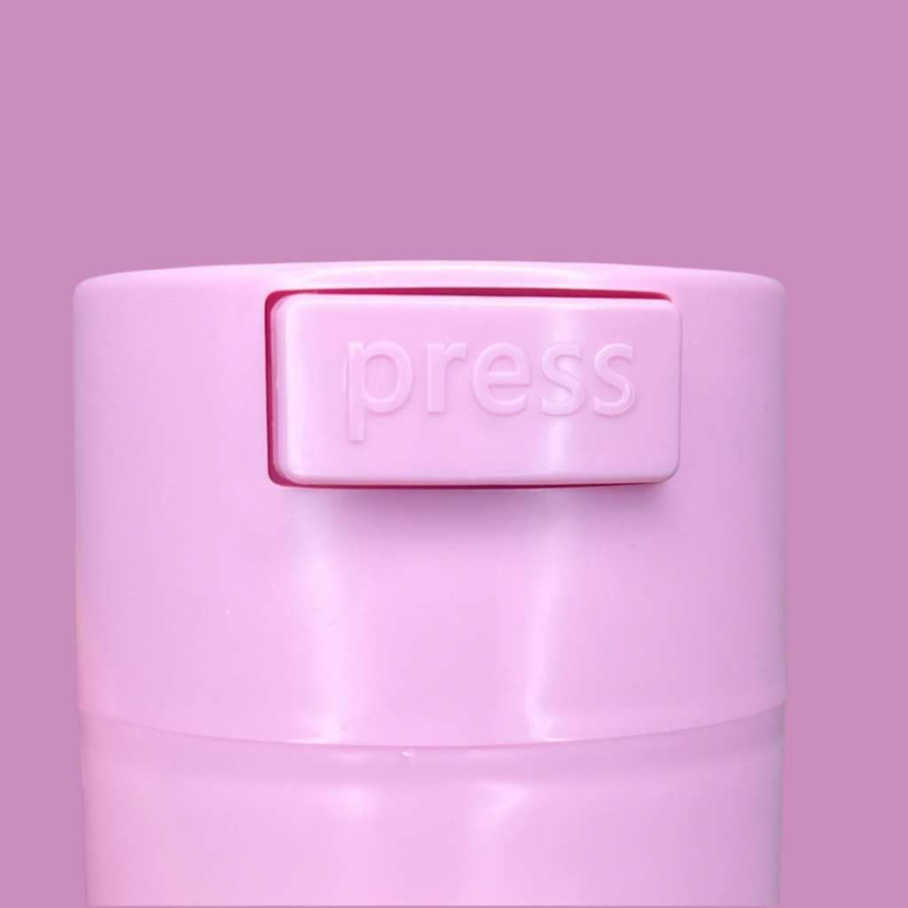 Boîte de conservation rose pour colles à extensions de cils