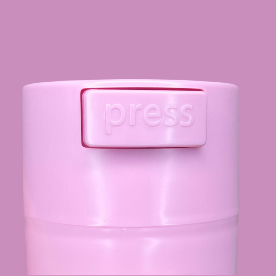 Boîte de conservation rose pour colles à extensions de cils